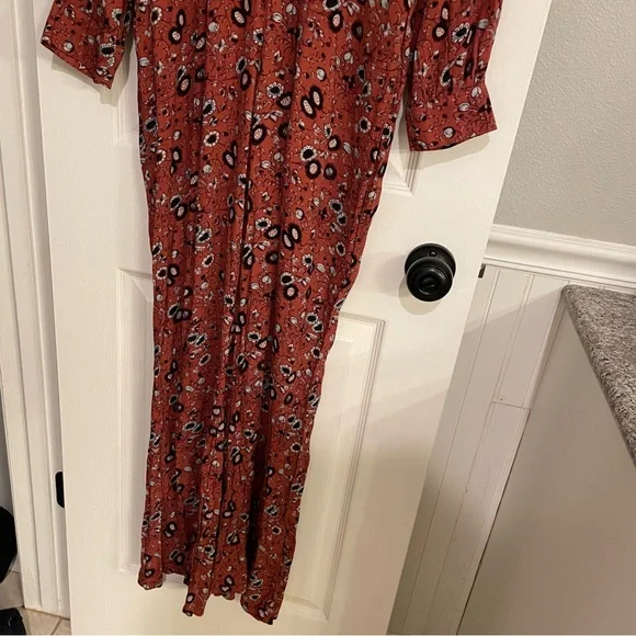 Free People Red Floral Jumpsuit - Picture 6 of 13